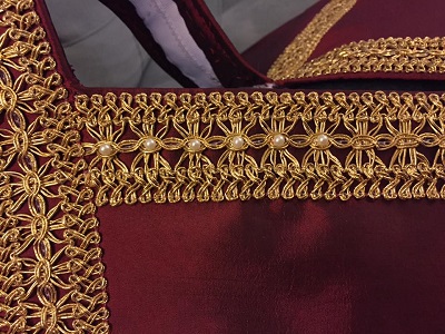 Pearls added to trim