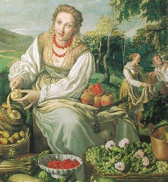 'Fruit Seller' by Vincenzo Campi, 1580.