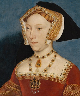 Portrait of Jane Seymour, wife of Henry VIII, King of England, by Holbein, 1536.