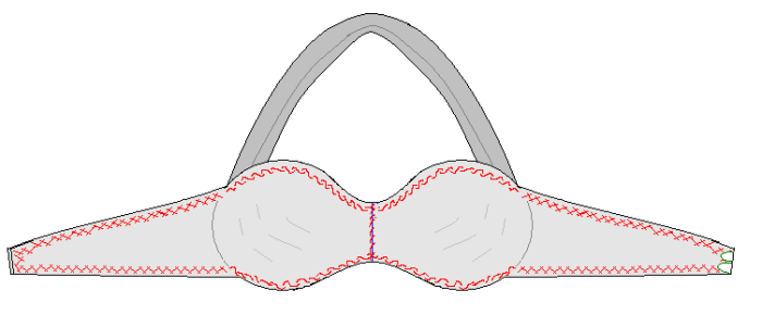 Around the neck strap bra pattern, Strapless bra pattern